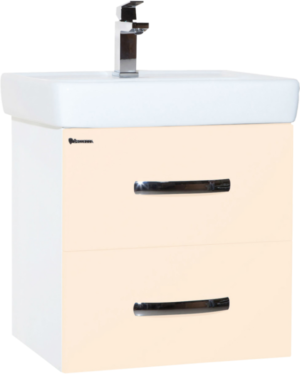 Тумба с раковиной Bellezza Рокко 50 подвесная, бежевая