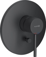 Встраиваемый смеситель для душа и ванны Kludi Bozz 386503976 черный матовый, с внутренней частью