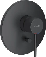 Встраиваемый смеситель для душа и ванны Kludi Bozz 386503976 черный матовый, с внутренней частью