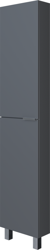 Шкаф пенал для ванной 1MarKa Gaula 40Н L, черный