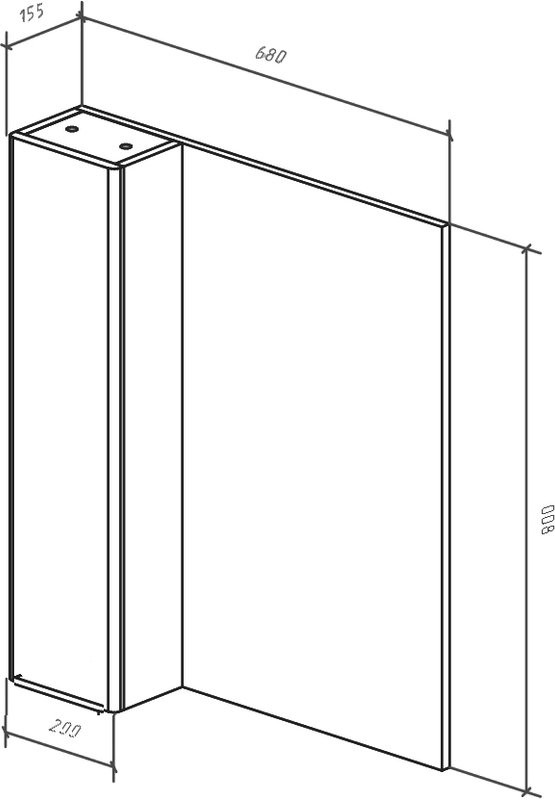 Мебель для ванной комнаты Bellezza Асти 70 напольная