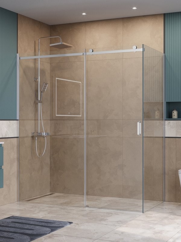 Душевой уголок BelBagno Soft Close-2 AH-1-180/90-C-Cr профиль хром