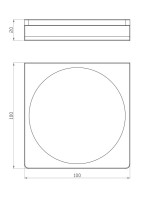 Мыльница Wonzon & Woghand WW-9124-LG глянцевое золото