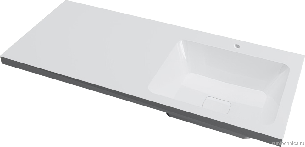 Тумба с раковиной Misty Чегет 120 R, под стиральную машину