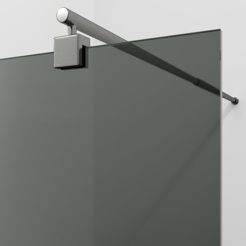 Душевая перегородка Wasserkraft Rur 30W 110 см, профиль графит, стекло тонированное