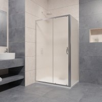 Душевой уголок RGW Passage PA-016+80 см 120x80x195 профиль хром, стекло матовое