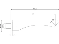 Излив Lemark LM5881CW для ванны, хром Излив Lemark LM5881CW для ванны, хром