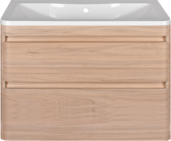 Тумба под раковину Style Line Атлантика 90 Люкс Plus, подвесная, ясень перламутр