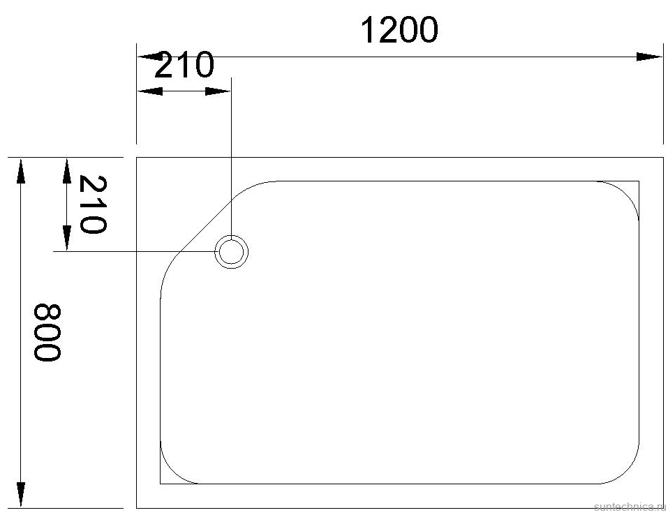 Поддон для душа Royal Bath HP RB 8120HP L