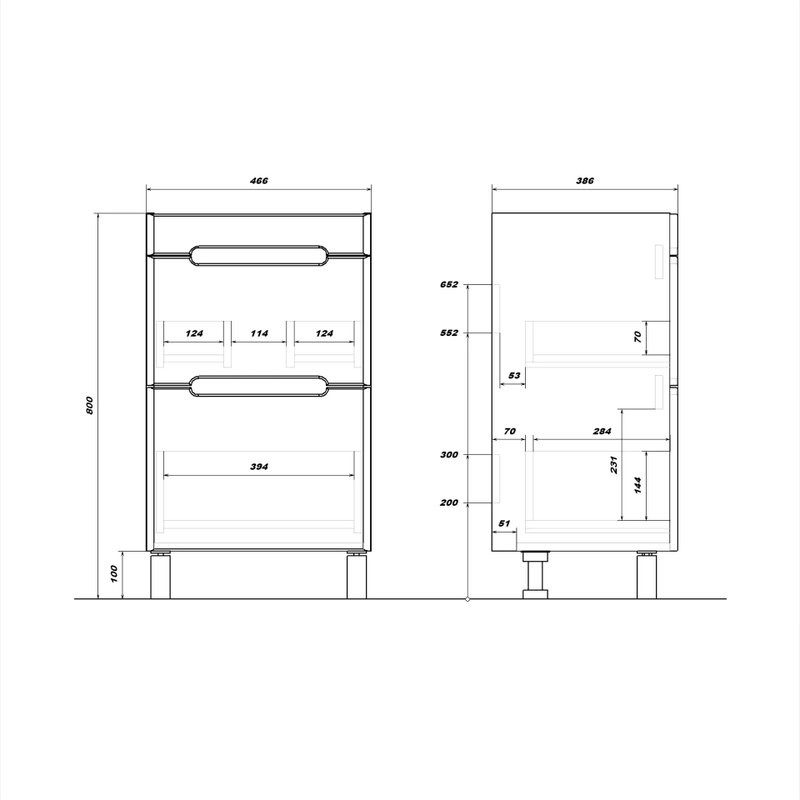 Мебель для ванной комнаты SanStar Diva 50 дуб вотан, графит софт, раковина Фостер 50