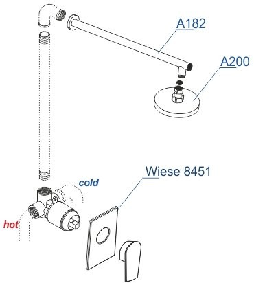 Душевой комплект Wasserkraft A84182