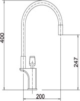 Смеситель для кухни Fashun A4081-8 белый, хром Смеситель для кухни Fashun A4081-8 белый, хром