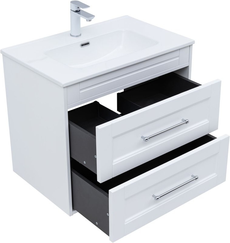 Тумба под раковину без столешницы Aquanet Бостон new 70 белый сатин