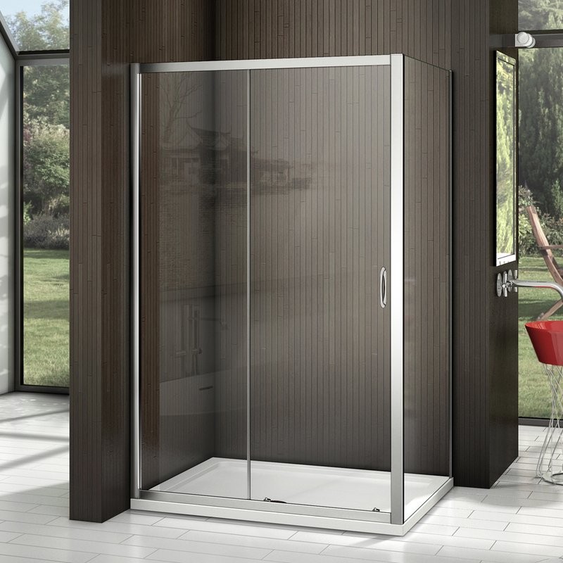 Душевой уголок Good Door Latte WTW+SP-C-WE 120x90 + очиститель для стекол