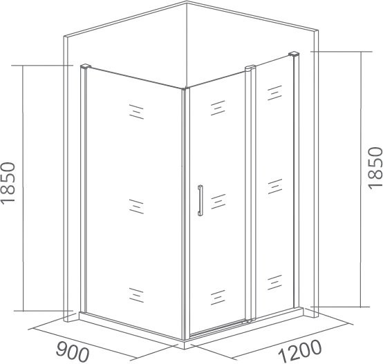 Душевой уголок Good Door Latte WTW+SP-C-WE 120x90 + очиститель для стекол