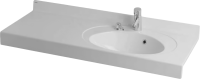Раковина AQUATON Отель 120 R с навесами и диспенсером