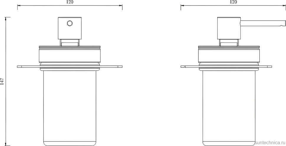 Набор Стакан Boheme Space 10966-W-TUM + Дозатор 10966-W-DISP