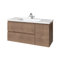 Тумба под раковину без столешницы Caprigo Forte 120 R подвесная, светлый орех