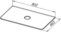 Мебель для ванной комнаты Allen Brau Gravity 80 1 ящик, с фрезеровкой, матовый антрацит, столешница белая, раковина Fantasy Sphere 55х40, белая