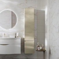 Шкаф пенал для ванной KERAMA MARAZZI Cubo 165 R лимо матовый