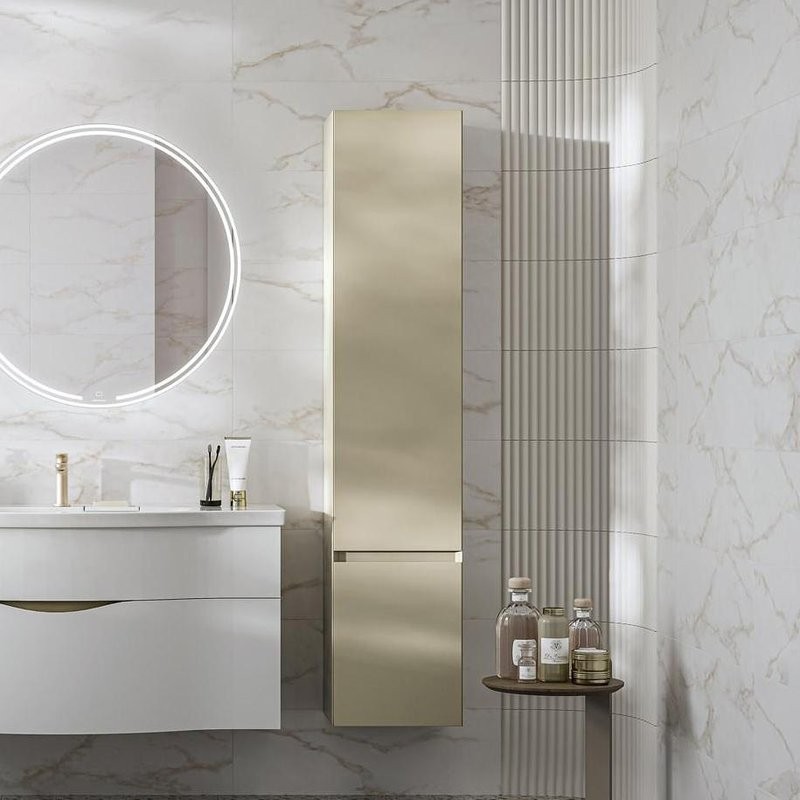 Шкаф пенал для ванной KERAMA MARAZZI Cubo 165 R лимо матовый