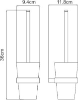 Набор Держатель Wasserkraft Sauer K-7996 + Ершик K-7927
