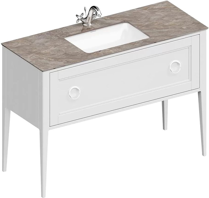 Тумба под раковину KERAMA MARAZZI Plaza Classic Neo 120 белая матовая