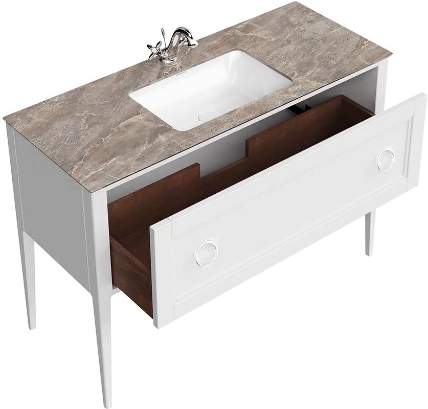 Тумба под раковину KERAMA MARAZZI Plaza Classic Neo 120 белая матовая