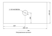 Консоль с раковиной Allen Brau Liberty 90 напольная, черный браш, столешница мрамор