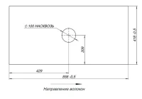Консоль с раковиной Allen Brau Liberty 90 напольная, черный браш, столешница мрамор