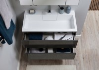 Мебель для ванной комнаты Aquanet Алвита 100 серый антрацит