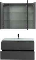 Мебель для ванной комнаты Aquanet Алвита 100 серый антрацит