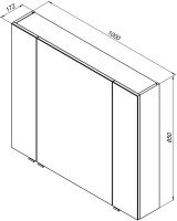 Мебель для ванной комнаты Aquanet Алвита 100 серый антрацит