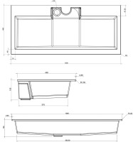 Мебель для ванной комнаты Aquanet Алвита 100 серый антрацит