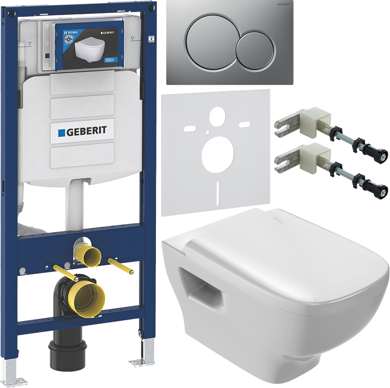 Комплект Унитаз подвесной Jacob Delafon Struktura EDE102 + Крышка E70024 с микролифтом + Инсталляция Geberit Duofix UP 320 111.300.00.5 + Кнопка Sigma 01 115.770.JQ.5 лакированная, матовый хром + Крепления 111.815.00.1 к стене + Звукоизоляция