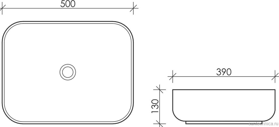 Накладная раковина Ceramicanova Element CN6011