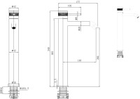 Смеситель для раковины Allen Brau Priority 5.31A02-31 матовый черный