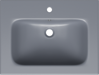 Тумба с раковиной STWORKI Гриндстед 60 дуб таксония, антрацит матовый, раковина 43061-112-KL антрацит