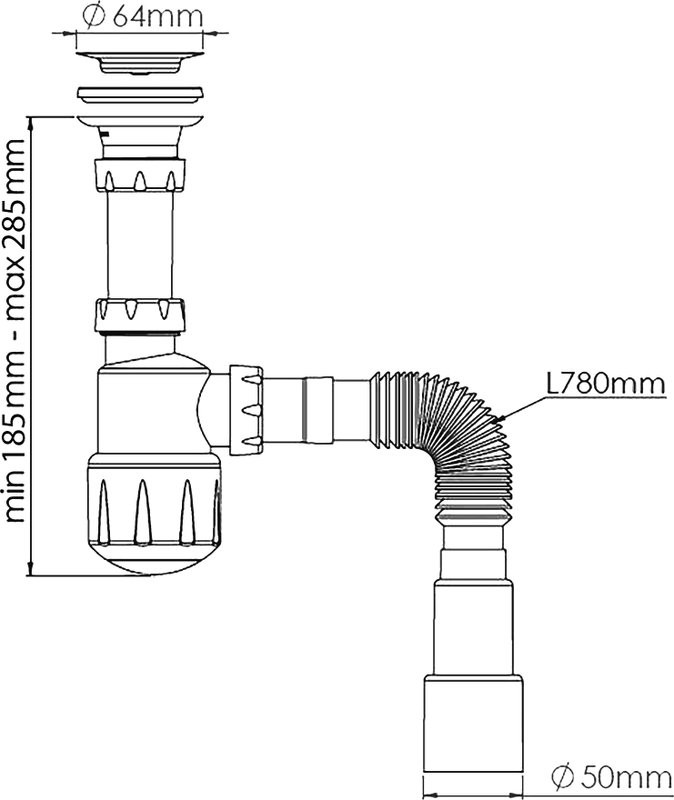 Тумба с раковиной STWORKI Гриндстед 60 дуб таксония, антрацит матовый, раковина 43061-112-KL антрацит