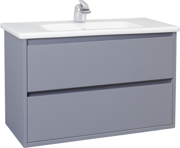 Тумба с раковиной Bellezza Лоренцо 80 серебро