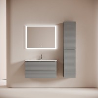 Тумба под раковину Sancos подвесная Folk 2я цв. Ergraut Soft FL90ES