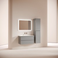 Тумба под раковину Sancos подвесная Folk 2я цв. Ergraut Soft FL90ES