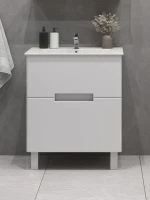 Тумба с раковиной SanStar Ориана 60 напольная, раковина Sanita luxe Quadro 60