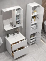 Тумба с раковиной SanStar Ориана 60 напольная, раковина Sanita luxe Quadro 60