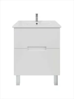 Тумба с раковиной SanStar Ориана 60 напольная, раковина Sanita luxe Quadro 60