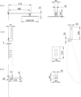 Душевой комплект Abber Daheim AF8250B С ВНУТРЕННЕЙ ЧАСТЬЮ, черный матовый