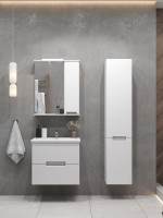 Мебель для ванной комнаты SanStar Ориана 50 подвесная, раковина Cersanit Como 50