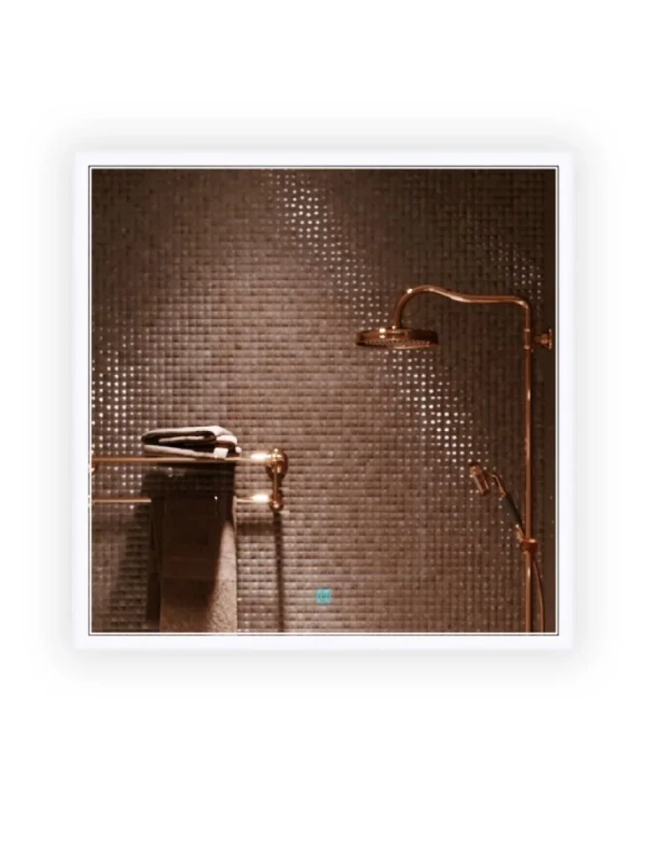 Зеркало Alavann Emma 80x80 с подсветкой, с антизапотеванием