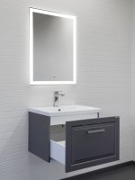 Мебель для ванной комнаты Comforty Бросно 60П подвесная, оружейная сталь