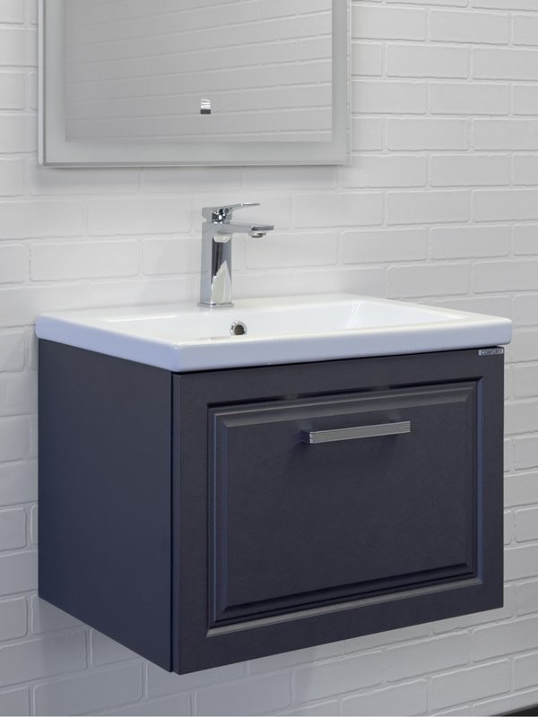 Мебель для ванной комнаты Comforty Бросно 60П подвесная, оружейная сталь